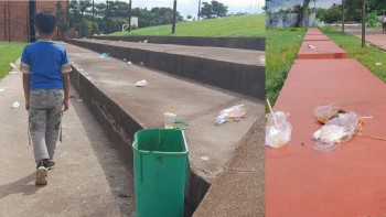 Berakhir Pekan Di Lapangan Syekh Yusuf Dan Sultan Hasanuddin:
Banyak Sampah Di Luar Tempat Sampah

